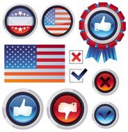 Vector set with voting and election design elements