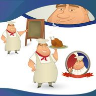 Vector chef mascot