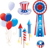 Fourth of July symbols