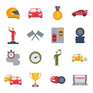 Auto Sport Icon Flat N2