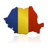 Romania Flag Map N3