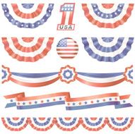 Faded American Bunting