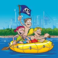 Kids on rubberboat N2