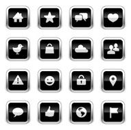 Supergloss Black Icons - Social Network N2