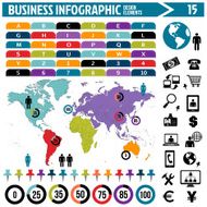 business infographics design elements N8
