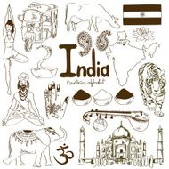 Collection of India icons N2