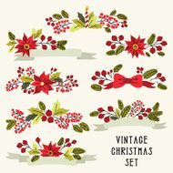 Vintage Christmas flower