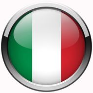 italy flag gel metal button