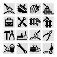 construction and repair icons set