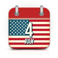 Calendar icon for Independence Day N2