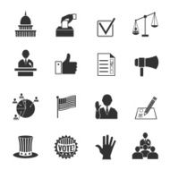 Elections icons set N2