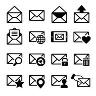 Mail icons set