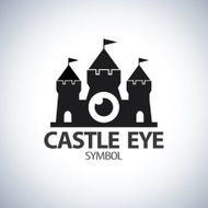 Castle eye symbol icon