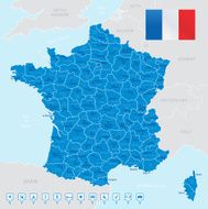 France - highly detailed map N2