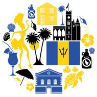 Barbados Icon Set