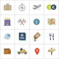 Travel Icons &mdash; Poly Series