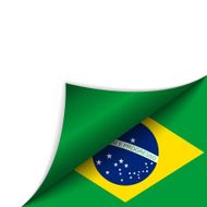 Brazil Country Flag Turning Page N4