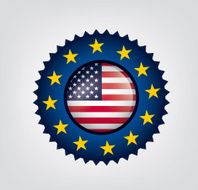 USA EU seal Flag (Vector)