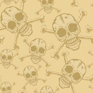 Pattern of skulls