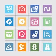 Map and Navigation Color Harmony icons