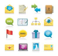 message icon set