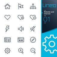Lineo - Website and Internet outline icons