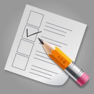 Orange pencil and checklist N2