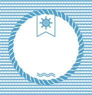 marine background with ropes