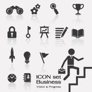 Business vision in progress icon