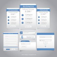 Web design navigation set N12