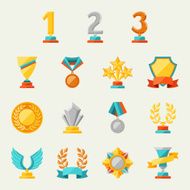 trophy and awards icons set N14