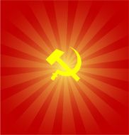 Symbol of USSR - hammer and sickle