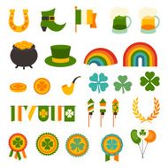 Saint Patrick&#039;s Day icons set