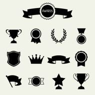 trophy and awards icons set N15