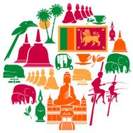 Sri Lanka Icon Set