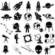Space icon set N5