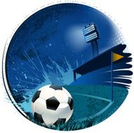 soccer ball stadium backround