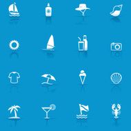 Icon Set Beach and vacations N2