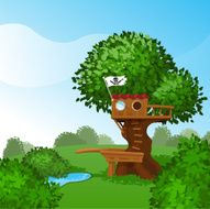 Tree House - pirate style