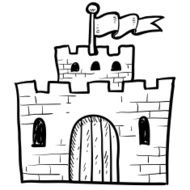 Medieval castle sketch N2
