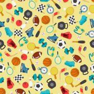 Seamless pattern of sport icons N6
