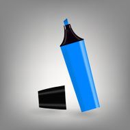 Blue marker icon vector illustration