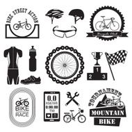 Bicycle Banner and icons set N2