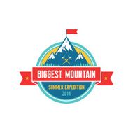 Biggest Mountain - Summer Expedition 2014 Vector badge N2