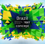 Abstract mosaic background(Brazil concept)