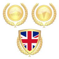 UK Olympic Games Golden Emblems