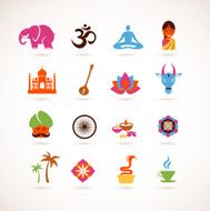 collection of India vector icons