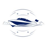 speed yacht boat icon