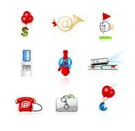 office and finance icons set
