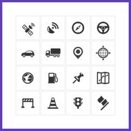 GPS icon set N4
